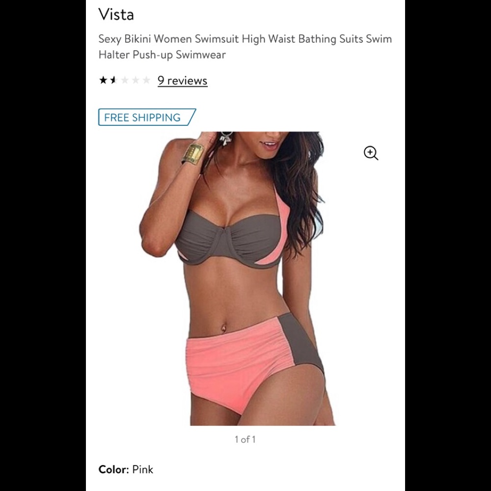 NWT Two Piece Bathing Suit